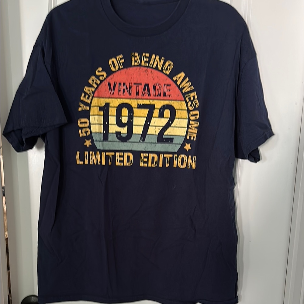 Vintage 1972 Limited Edition Navy T-Shirt in xl these are NWOT